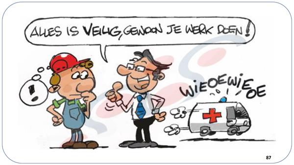 Veiligheidcultuur Cartoon