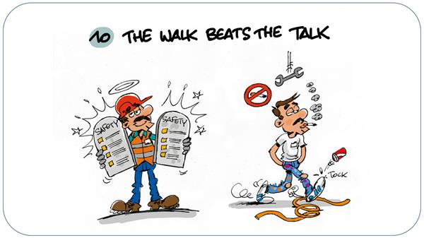 Cartoons qui donnent vie à la sécurité