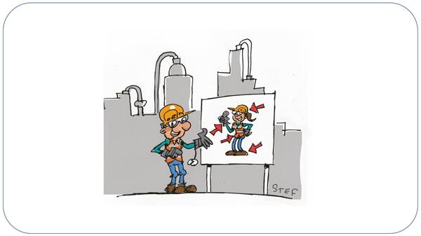 Cartoons qui donnent vie à la sécurité