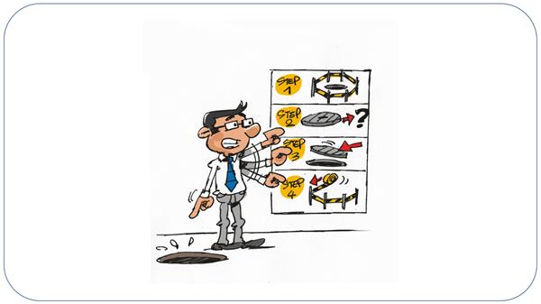 Cartoons qui donnent vie à la sécurité